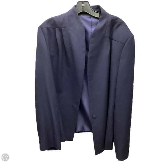 Blazer By Clothes Mentor In Navy, Size: 1x