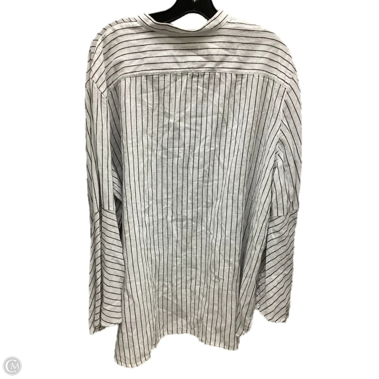Top Long Sleeve By Chaps In Striped Pattern, Size: Xxl