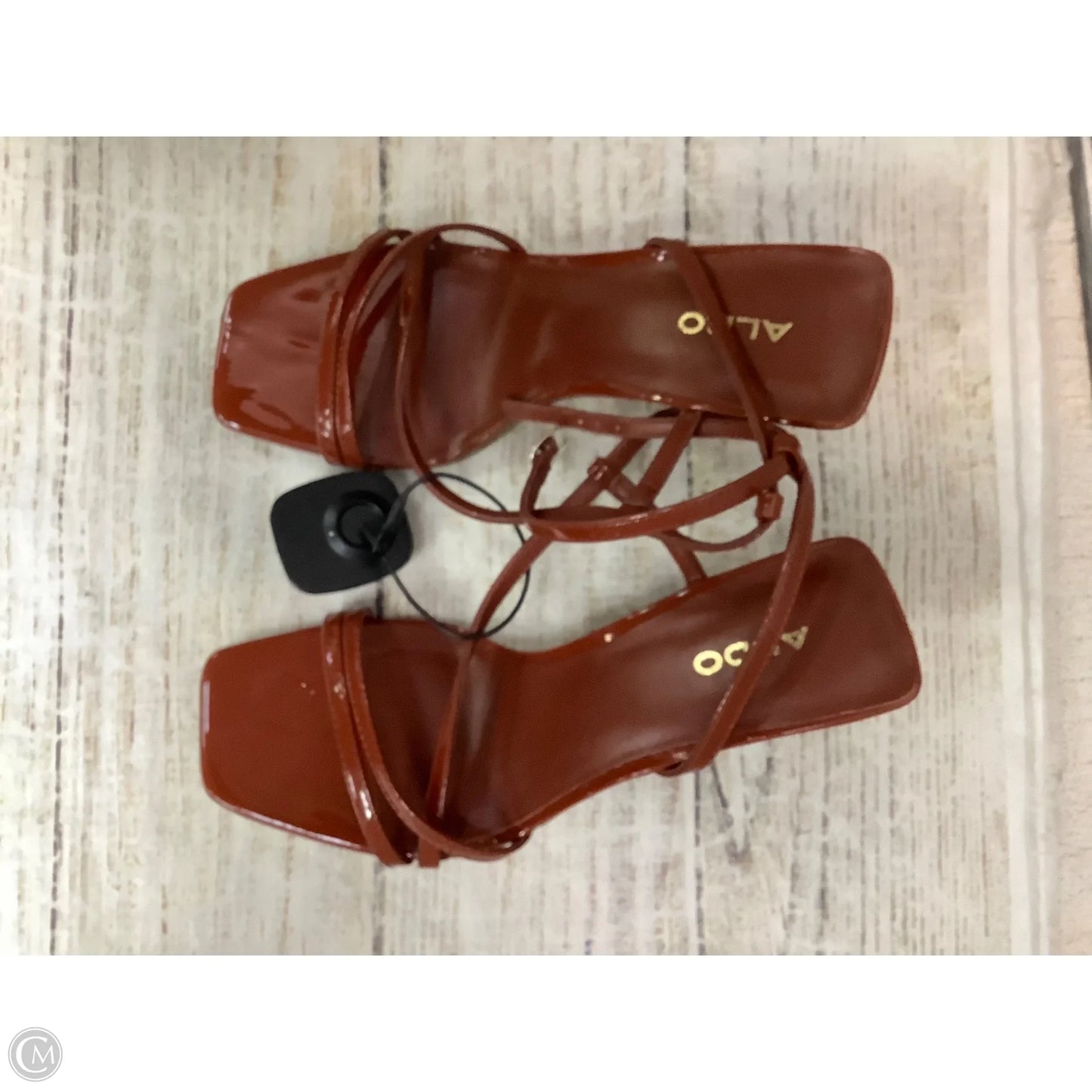 Sandals Heels Kitten By Aldo In Red, Size: 7.5