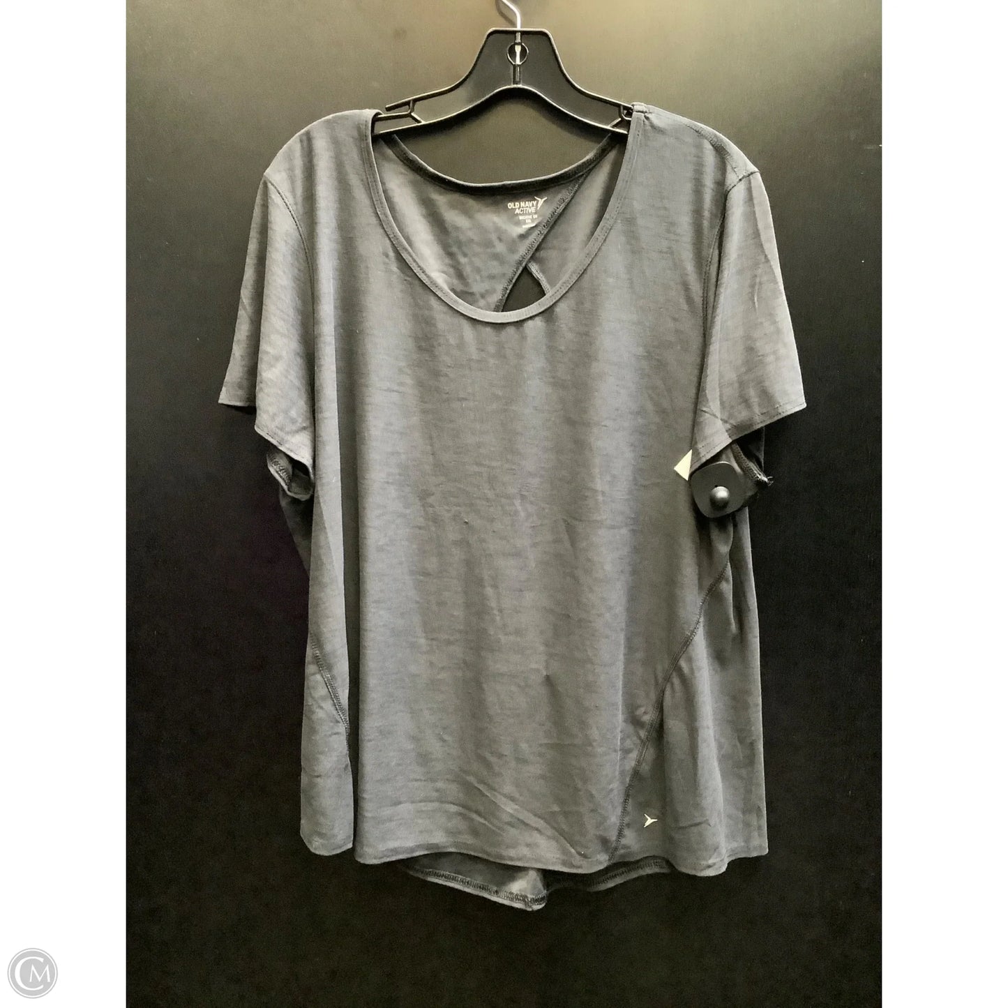 Athletic Top Short Sleeve By Old Navy In Grey, Size: Xxl