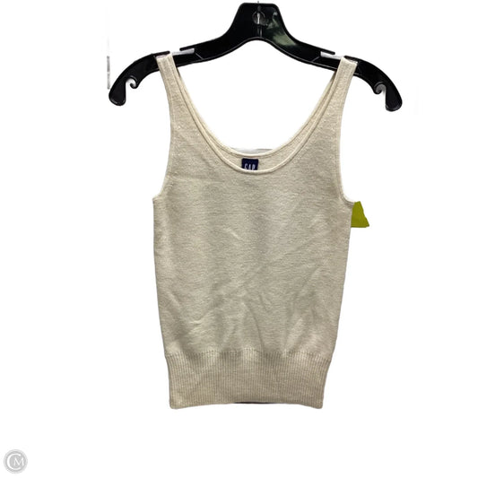 Top Sleeveless By Gap In Beige, Size: M