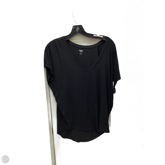 Top Short Sleeve By Express In Black, Size: Xs