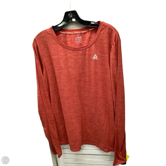 Top Long Sleeve By Reebok In Copper, Size: Xl