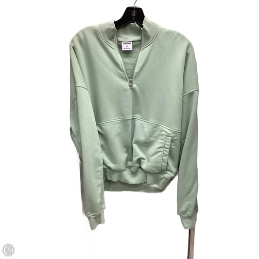 Athletic Sweatshirt Collar By Gym Shark In Green, Size: M