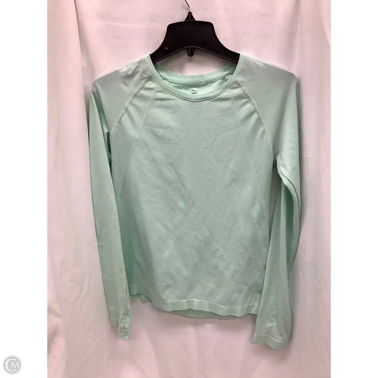 Athletic Top Long Sleeve Crewneck By All In Motion In Aqua, Size: M