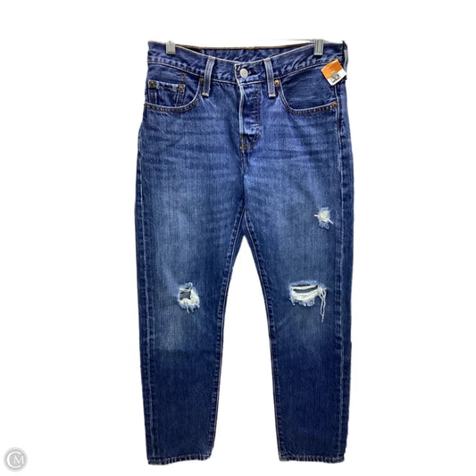 Jeans Straight By Levis In Blue Denim, Size: 4