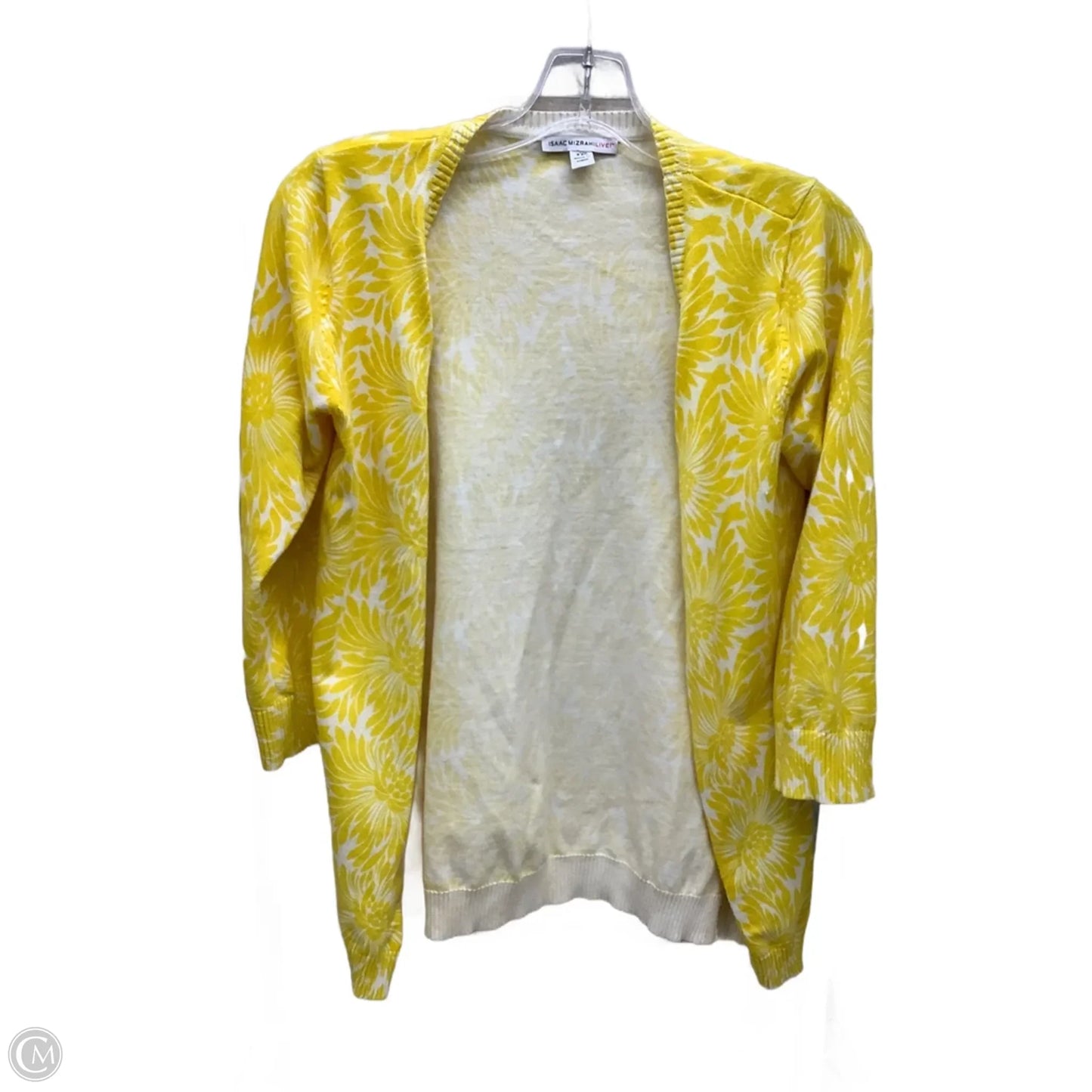 Cardigan By Isaac Mizrahi Live Qvc In Yellow, Size: Xxs