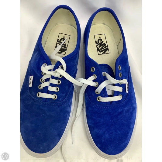 Shoes Flats By Vans In Blue, Size: 10.5