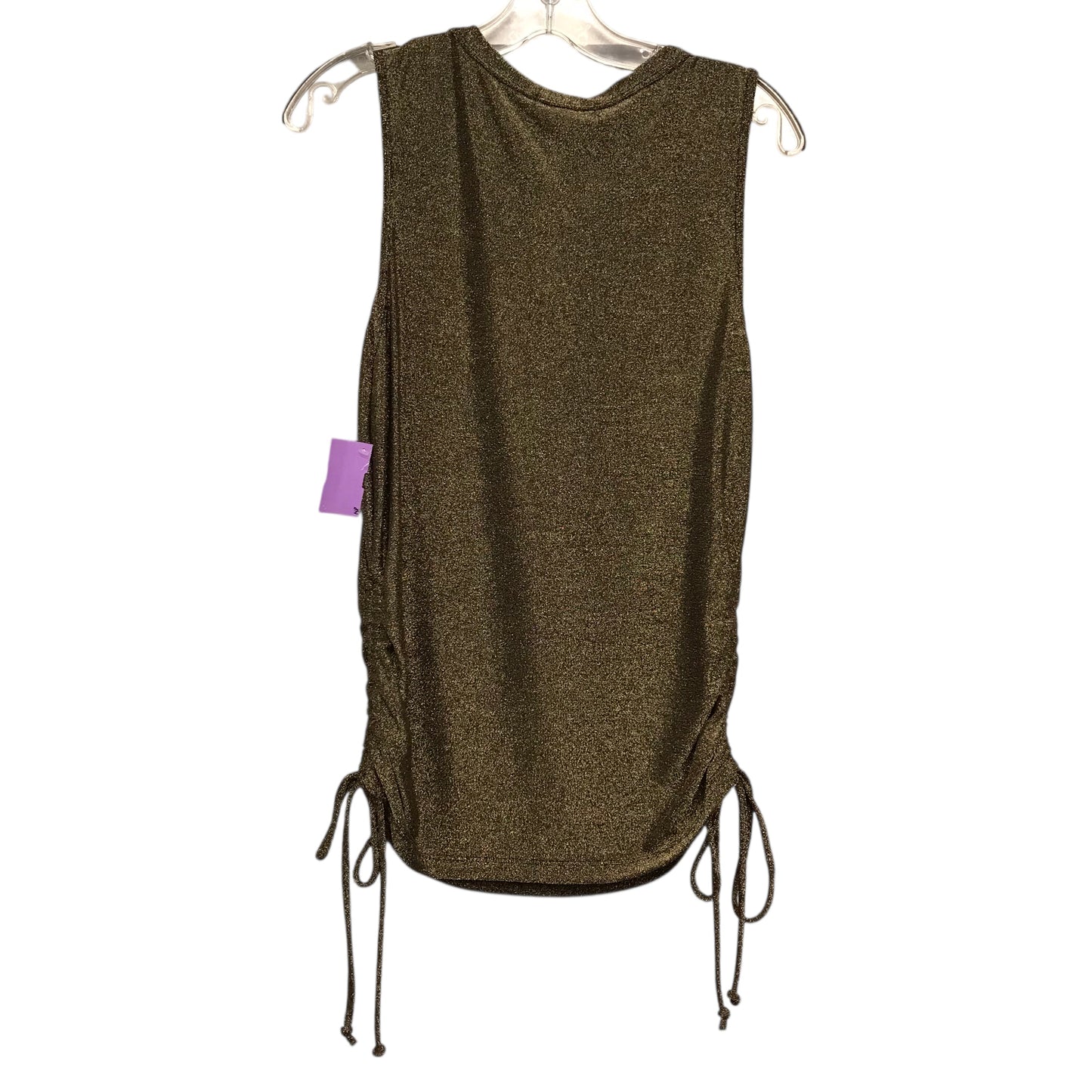 Top Sleeveless By Pleione In Gold, Size:Xl