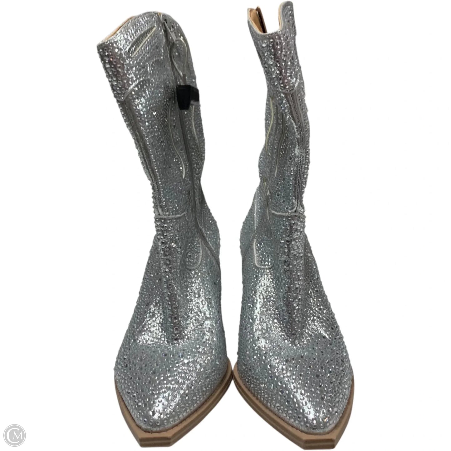 Boots Western By Crown Vintage In Silver, Size: 10