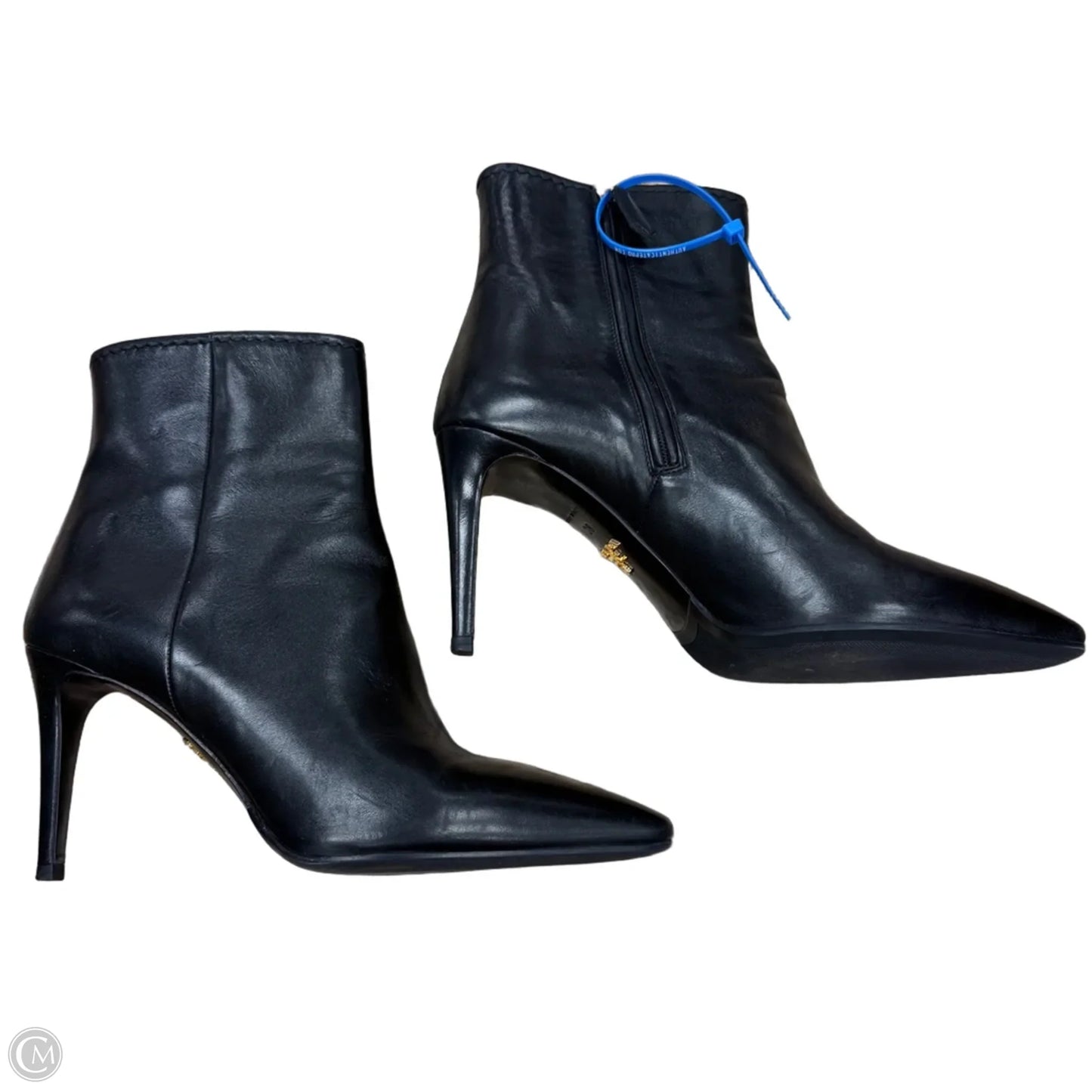 Shoes Luxury Designer By Prada In Black, Size: 7.5