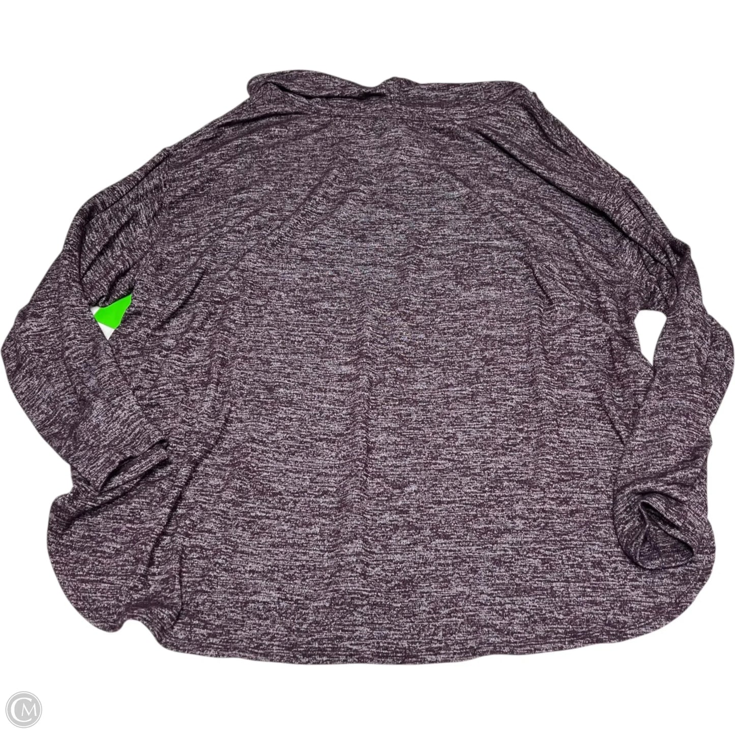 Athletic Top Long Sleeve Crewneck By Calvin Klein Performance In Purple, Size: 2x