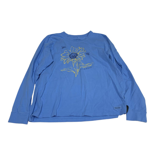 Top Long Sleeve Basic By Life Is Good In Blue, Size: Xl