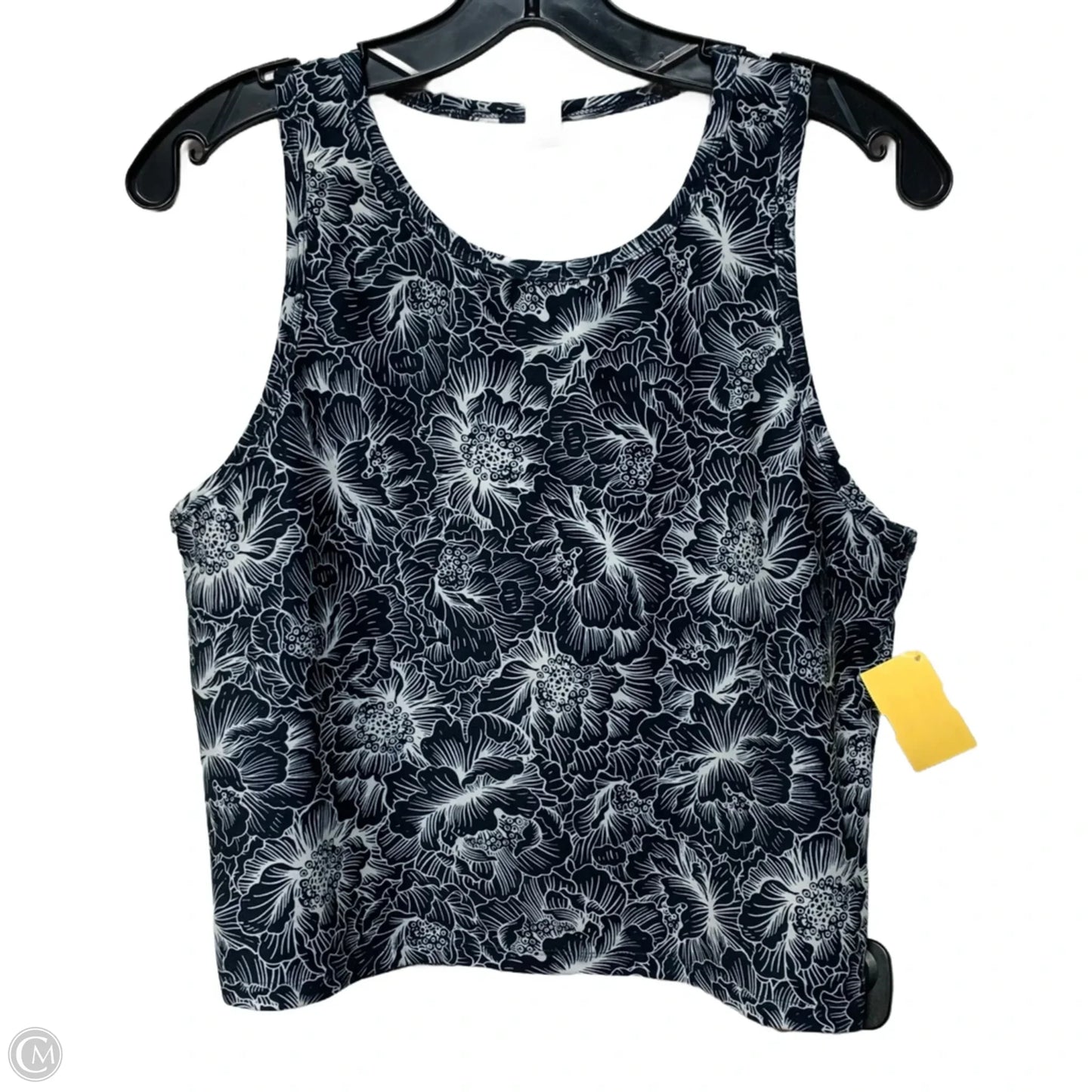Athletic Tank Top By Balance Collection In Black & White, Size: Xl
