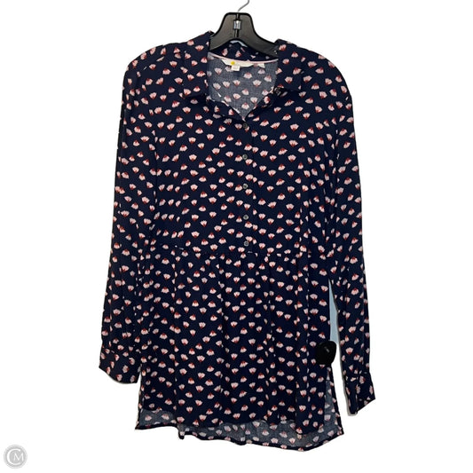 Tunic Long Sleeve By Boden In Blue & Pink, Size: S
