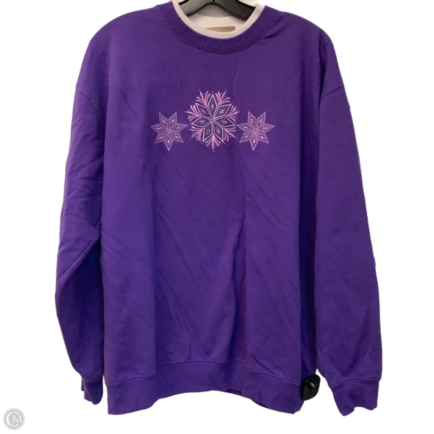 Sweatshirt Crewneck By M&C Sportswear In Purple, Size: L