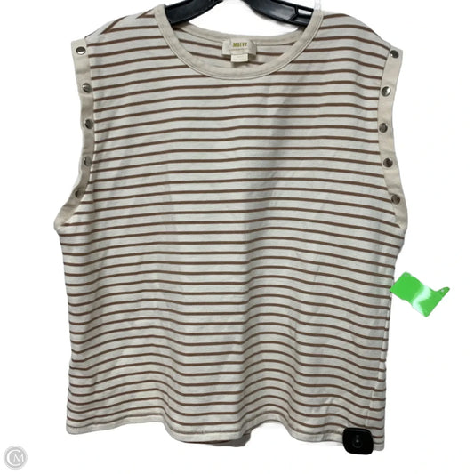 Top Sleeveless By Maeve In Cream, Size: M