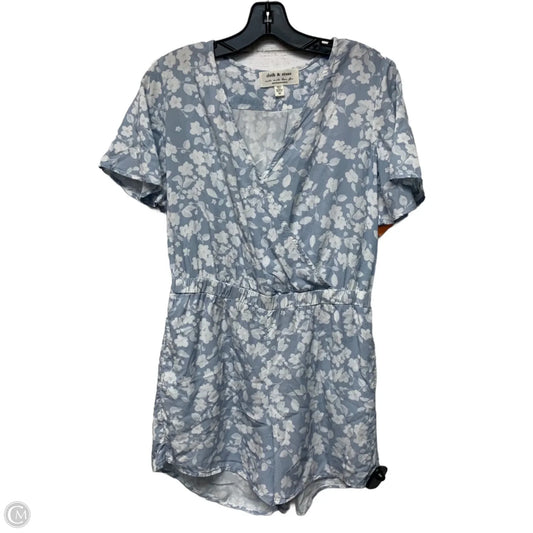 Romper By Cloth & Stone In Blue & White, Size: Xs