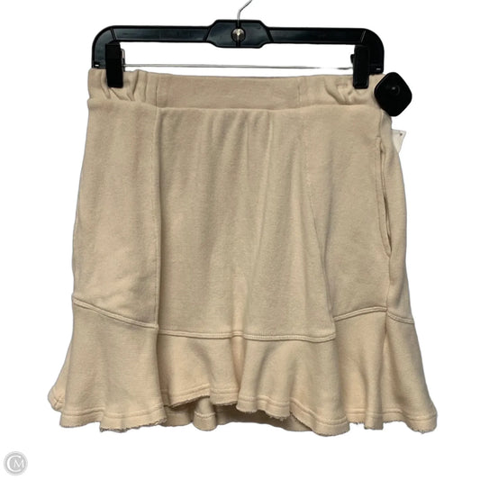 Skirt Mini & Short By Free People In Cream, Size: M