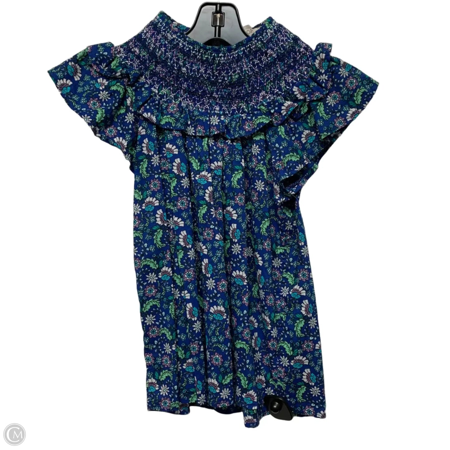 Top Short Sleeve By Loft In Blue, Size: Xxsp