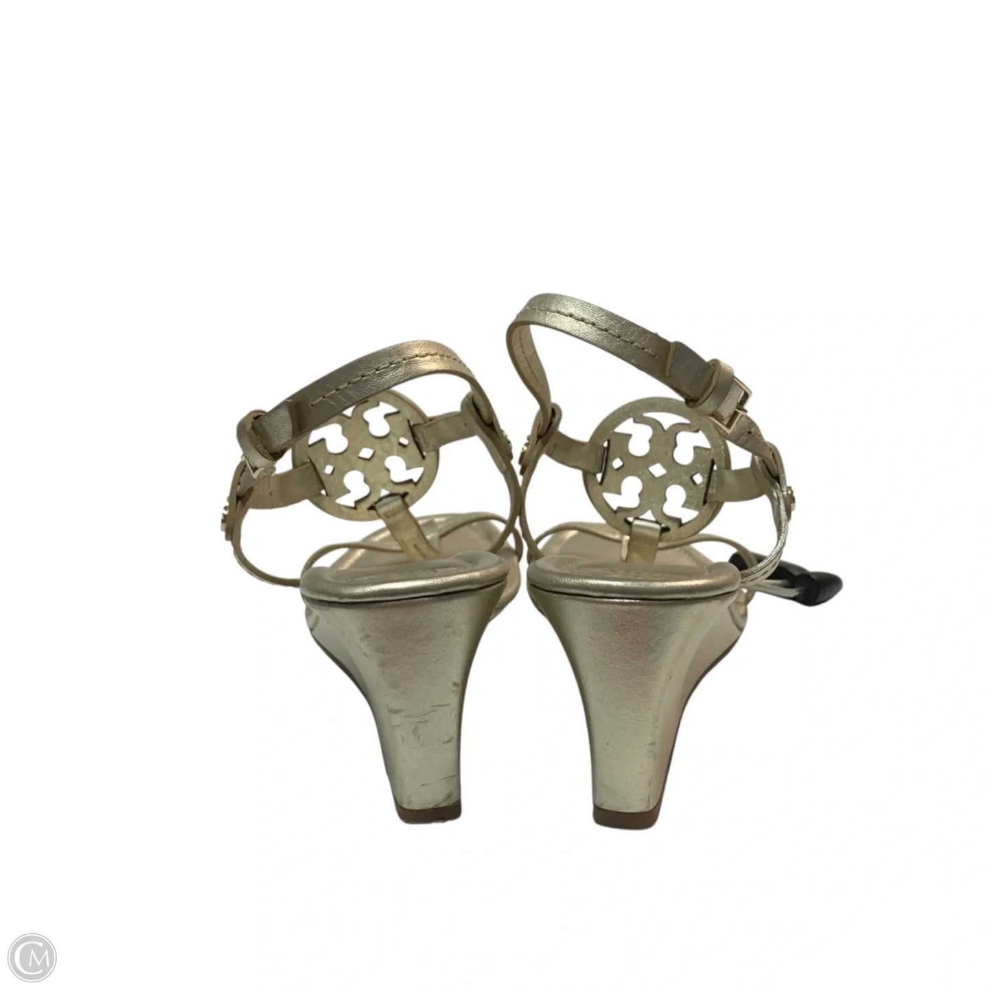 Sandals Designer By Tory Burch In Gold, Size: 7.5