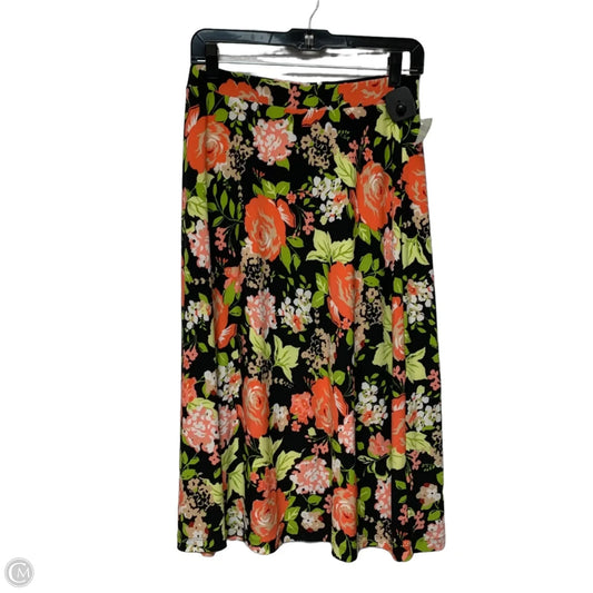 Skirt Midi By Kasper In Floral Print, Size: S