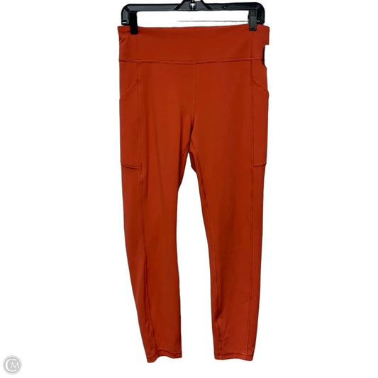 Athletic Leggings By Lululemon In Orange, Size: M