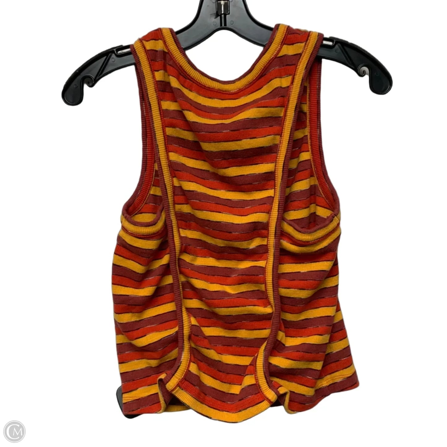 Top Sleeveless By Anthropologie In Orange & Red, Size: M