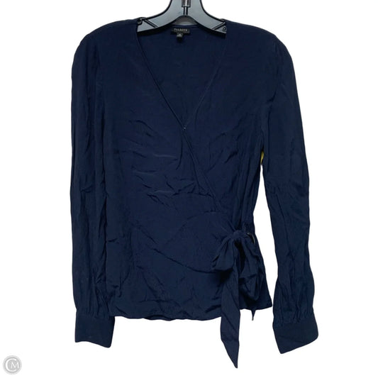 Top Long Sleeve By Talbots In Navy, Size: Xs