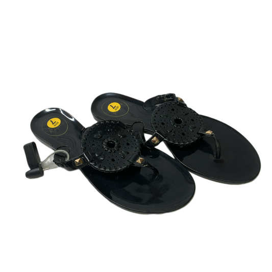 Black  Sandals Designer By Jack Rogers  Size: 7