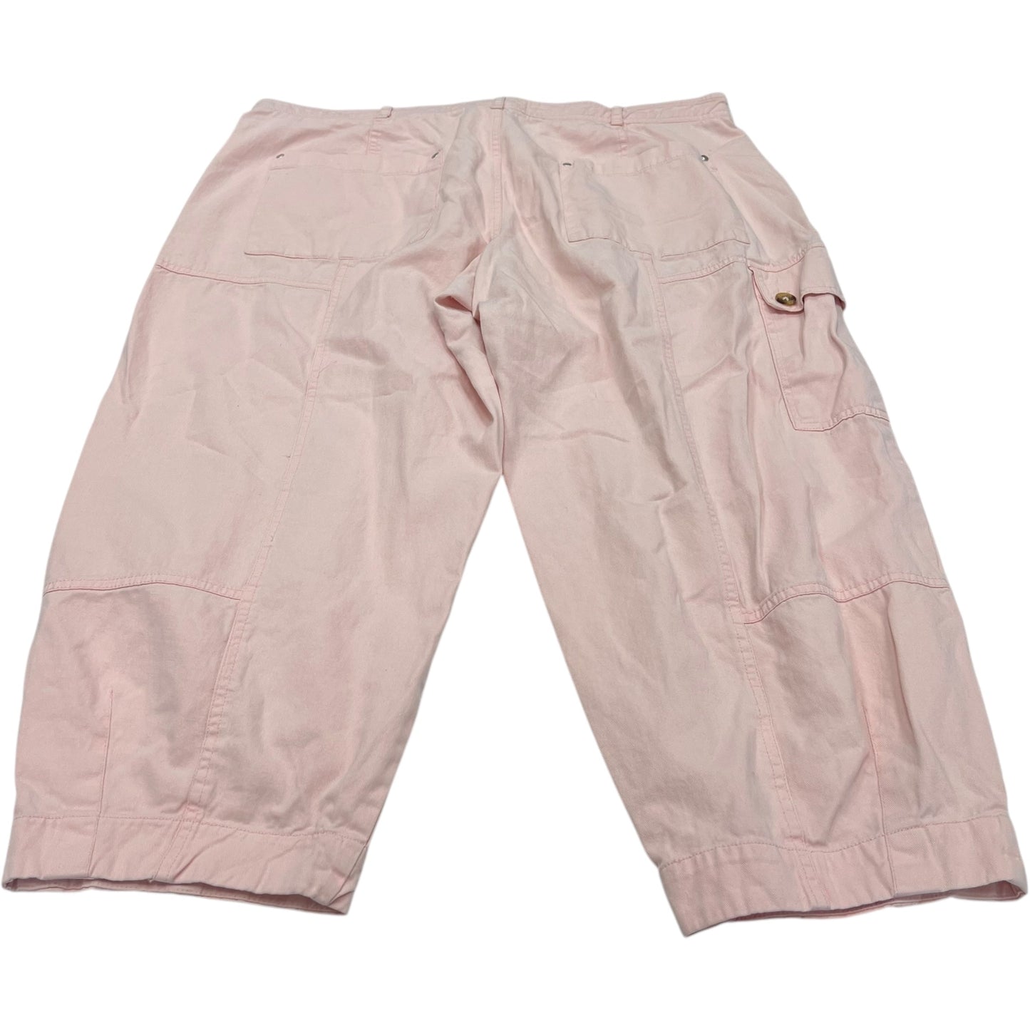 Jeans Cropped By Anthropologie In Pink, Size: 16