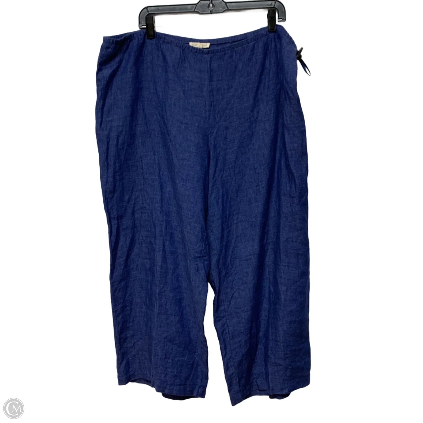 Pants Linen By Eileen Fisher In Blue, Size: Xl