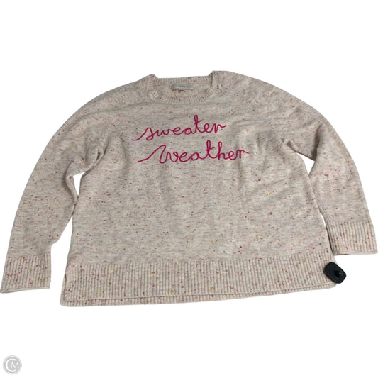 Sweater By Loft In Pink, Size: Xl