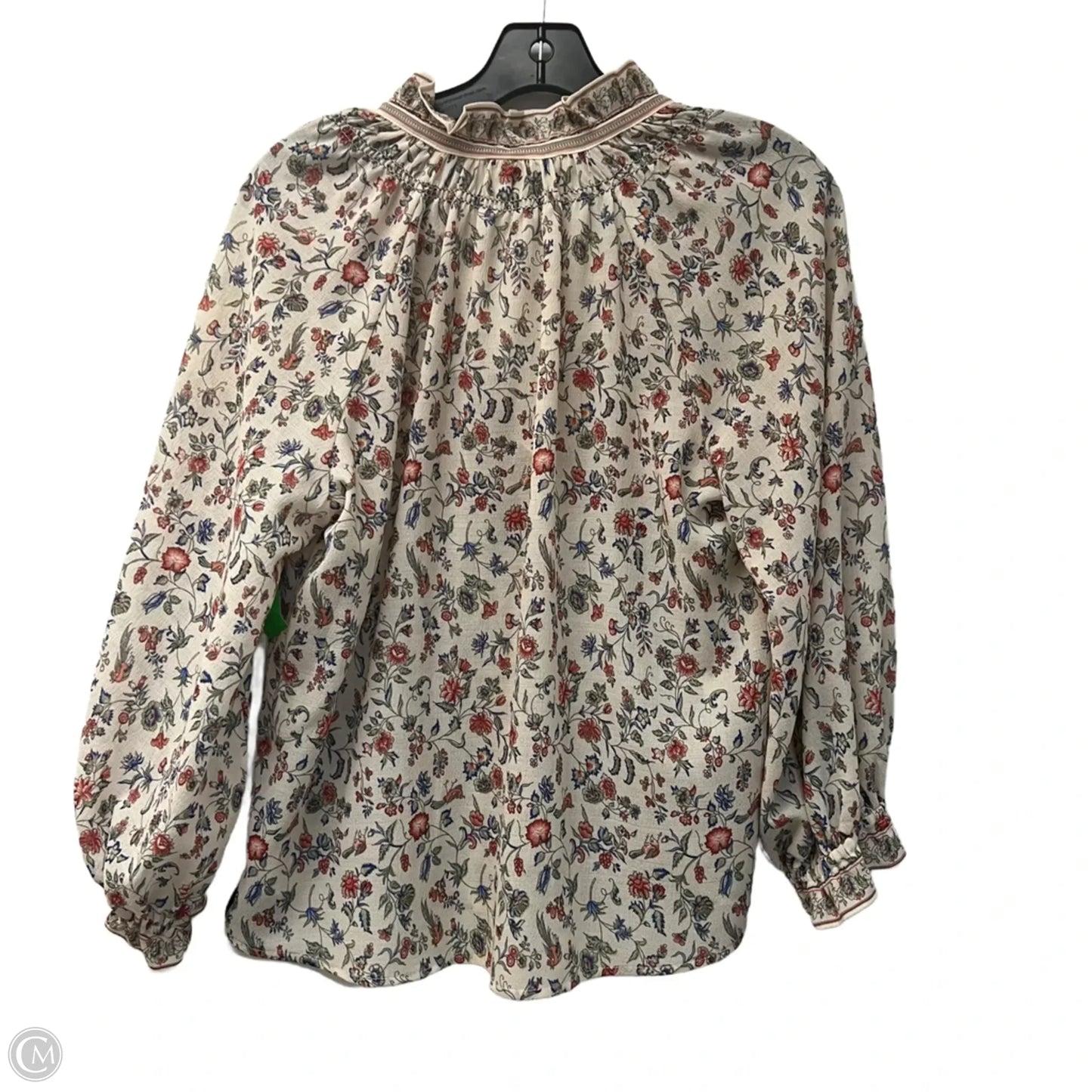 Blouse Long Sleeve By Max Studio In Floral Print, Size: S