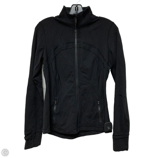 Athletic Jacket By Lululemon In Black, Size: M