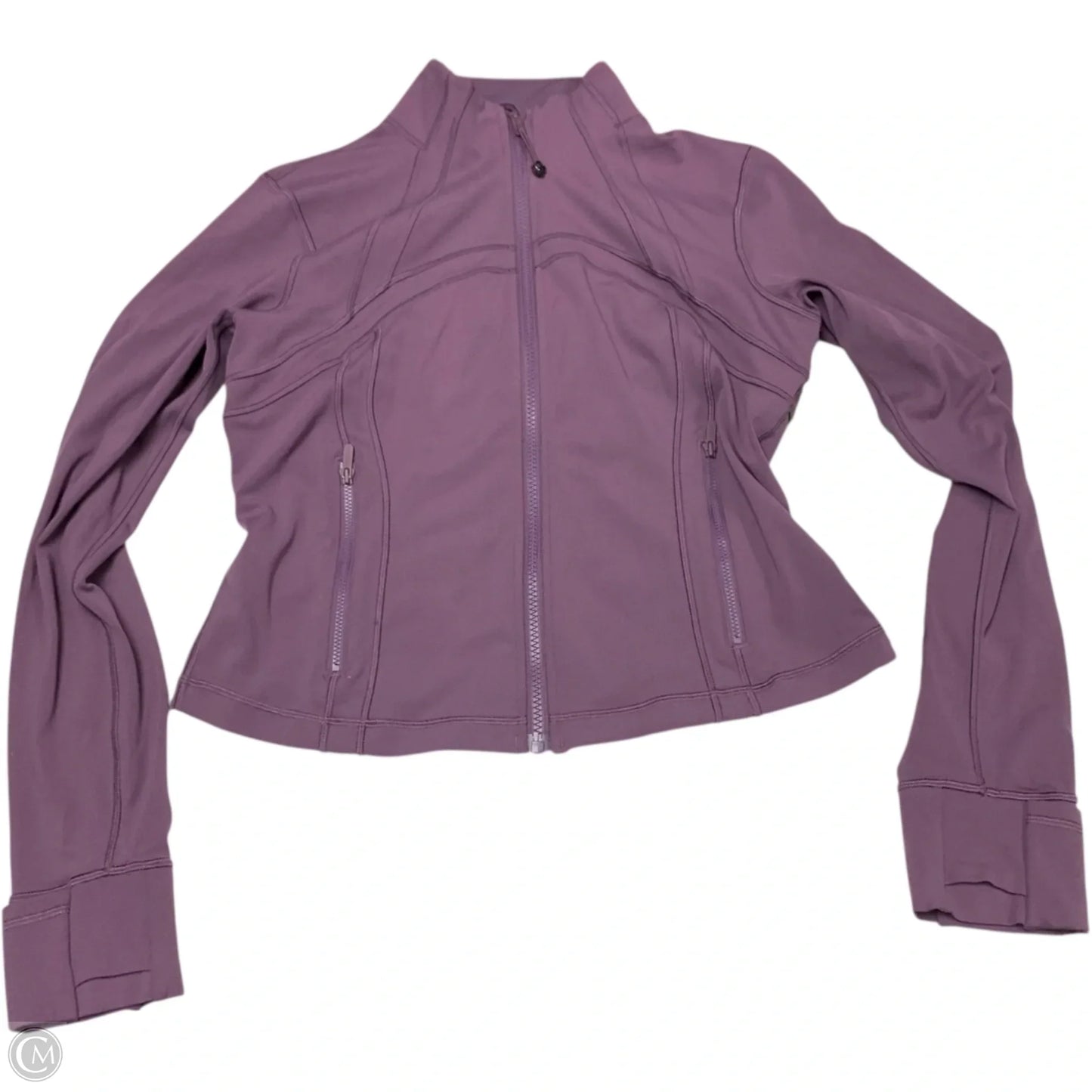 Athletic Jacket By Lululemon In Purple, Size: L