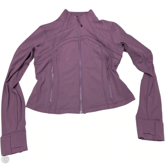 Athletic Jacket By Lululemon In Purple, Size: L