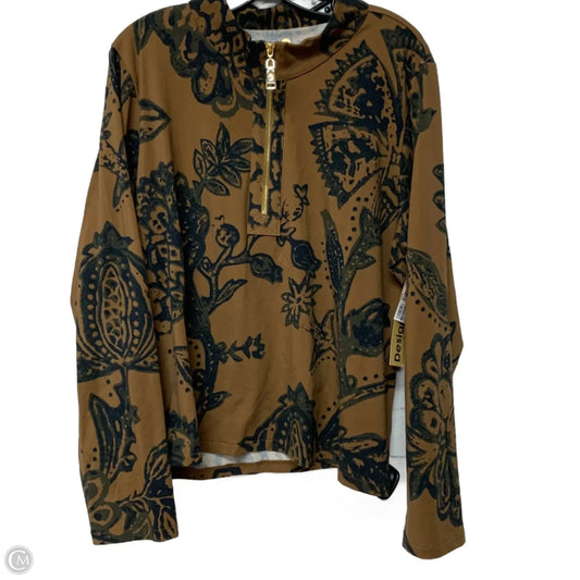 Top Long Sleeve Designer By Spartina In Brown, Size: Xxl