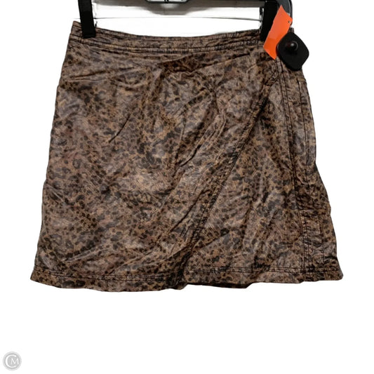 Skirt Mini & Short By Free People In Animal Print, Size: Xs