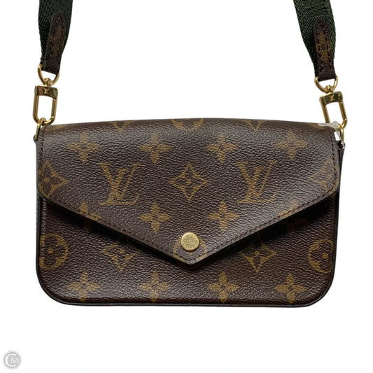Crossbody Luxury Designer "Felicie Strap & Go" By Louis Vuitton, Size: Small