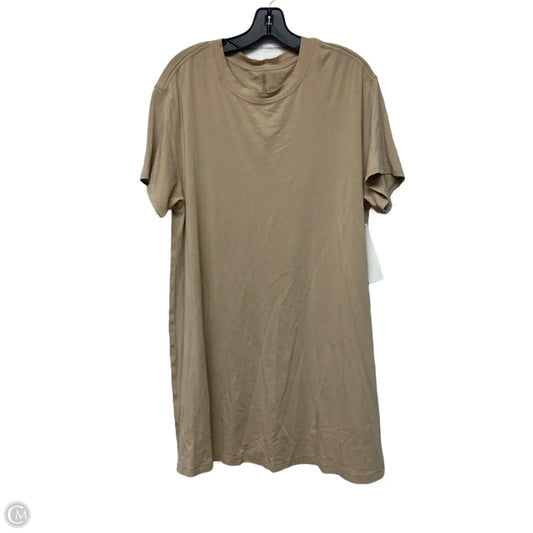 Athletic Dress By Lululemon In Tan, Size: Xl