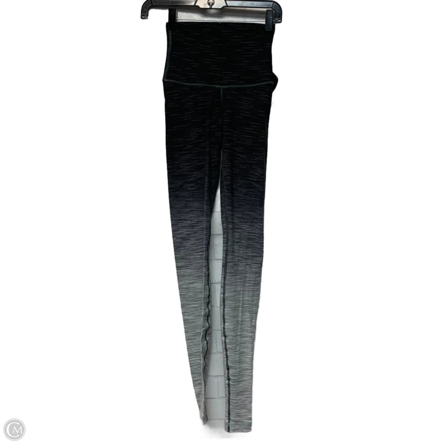 Athletic Leggings By Lululemon In Grey & White, Size: S