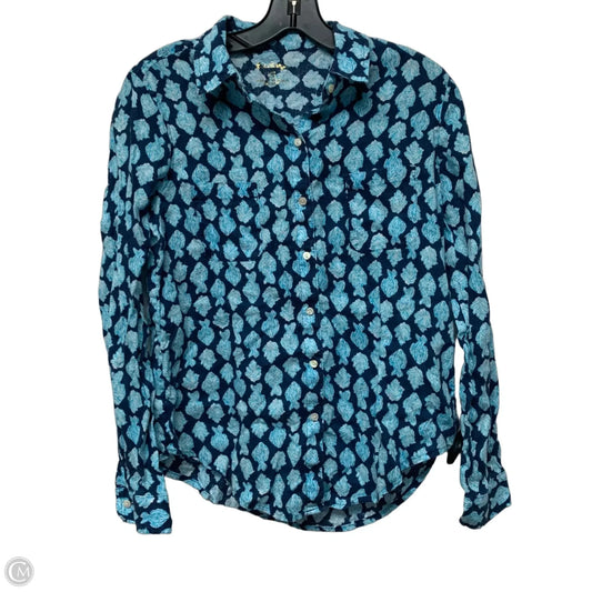 Top Long Sleeve Designer By Lilly Pulitzer In Blue, Size: Xs