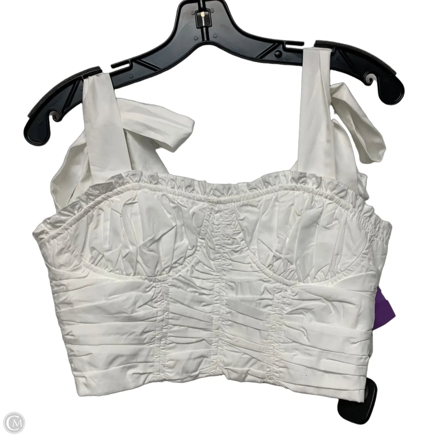 Top Sleeveless By Vestique In White, Size: S
