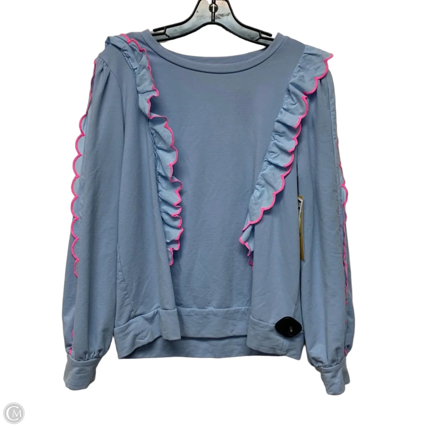 Sweatshirt Designer By Lilly Pulitzer In Blue & Pink, Size: M