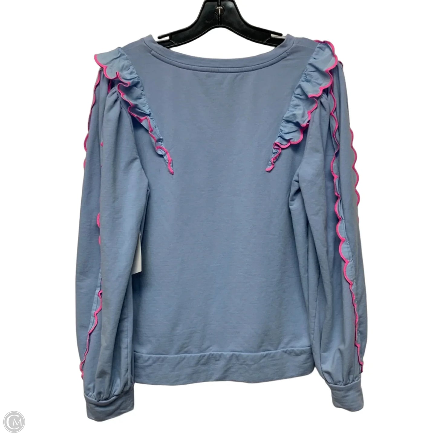 Sweatshirt Designer By Lilly Pulitzer In Blue & Pink, Size: M