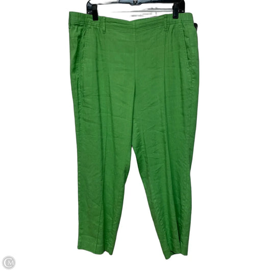 Pants Linen By J. Jill In Green, Size: L