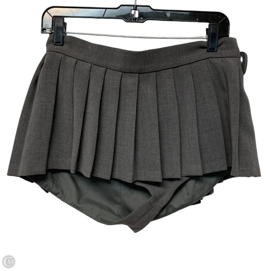 Skort By pushBUTTON In Grey, Size: L