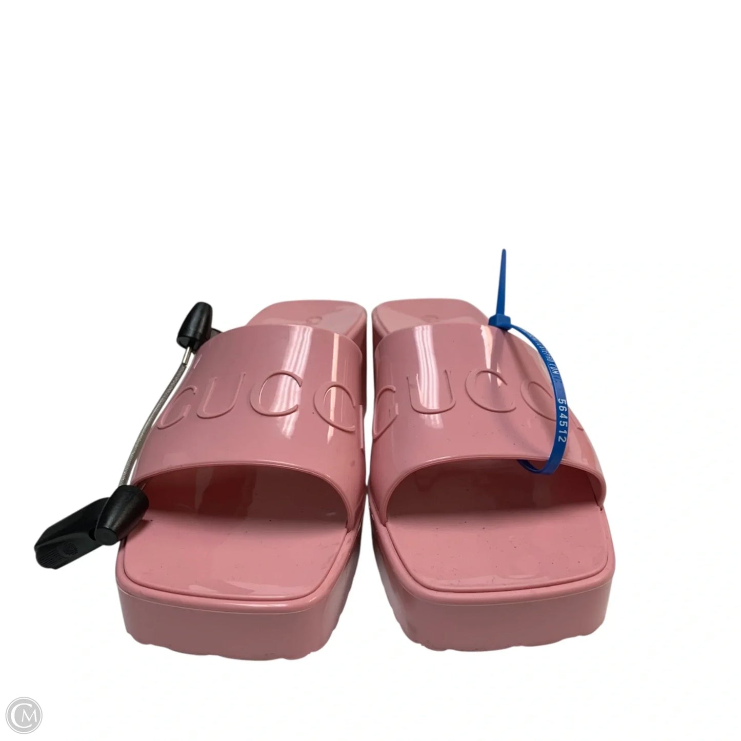 Sandals Luxury Designer By Gucci In Pink, Size: 8
