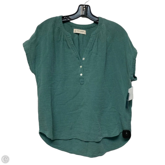 Top Short Sleeve By Lucky Brand In Teal, Size: S